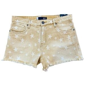 NWT KUT From The Kloth Jane High Rise Western Star Print Denim Jean Shorts 8
